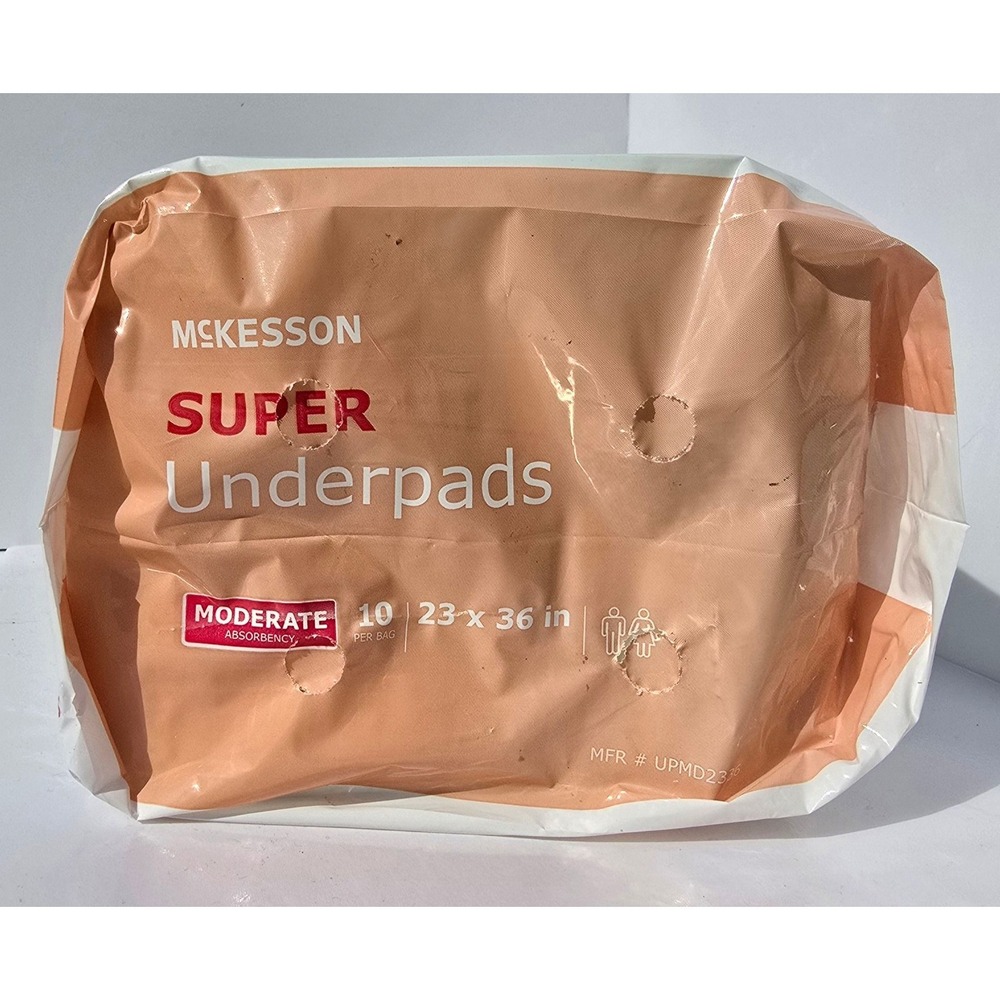 MCKESSON Super Underpads 23x36 Moderate Absorbency Disposable 10 Pack - Picture 8 of 11